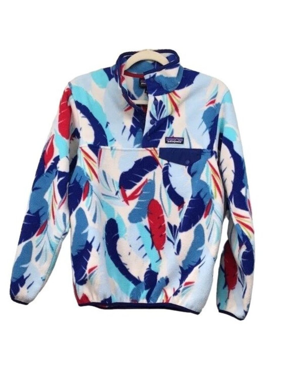 Patagonia Snap-T W S Feather Dancer Light Weight Pull Over Fleece Sweater Jacket